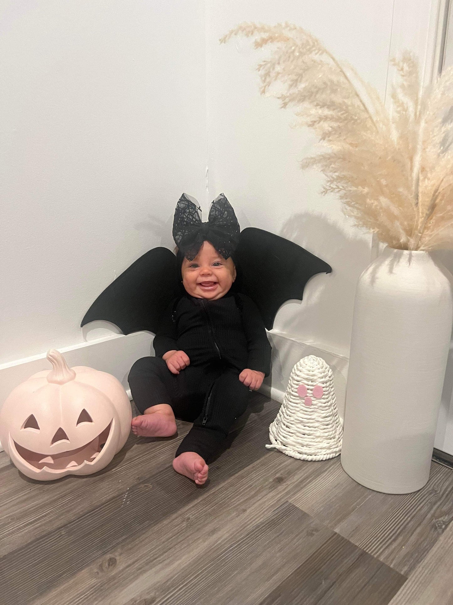 BLACK RIB DREAM ZIPPER ROMPER