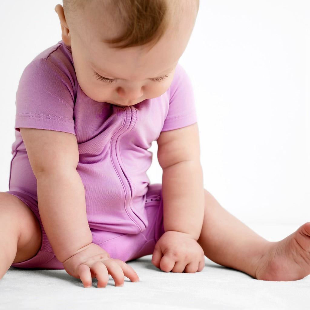 Lavender Haze Shorty Romper