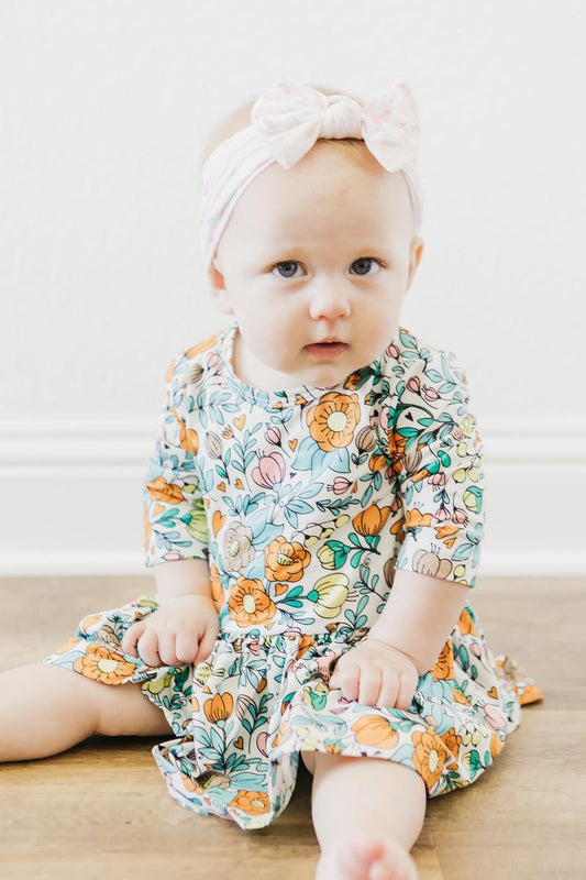 Vintage Vibes Twirl Bodysuit Romper