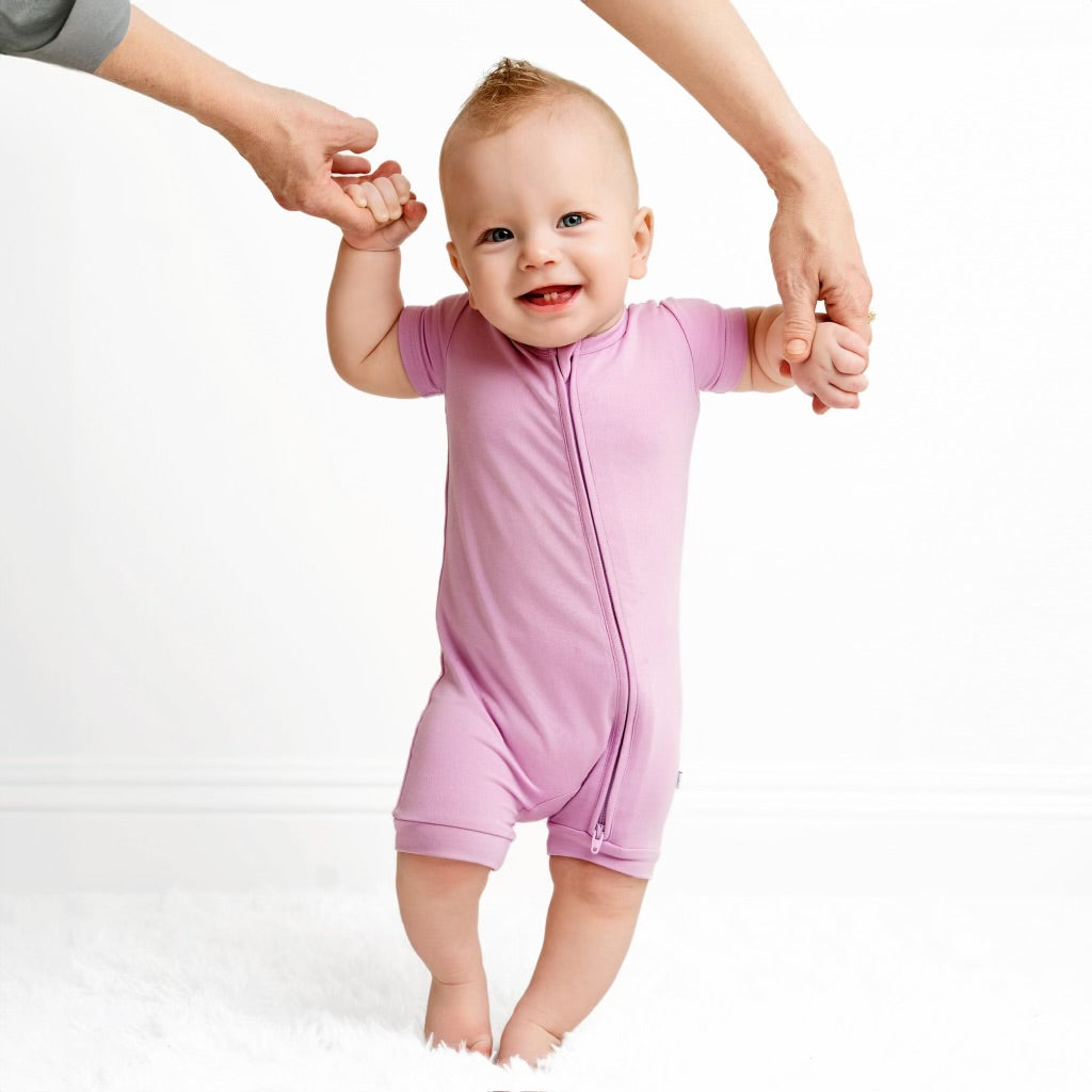Lavender Haze Shorty Romper