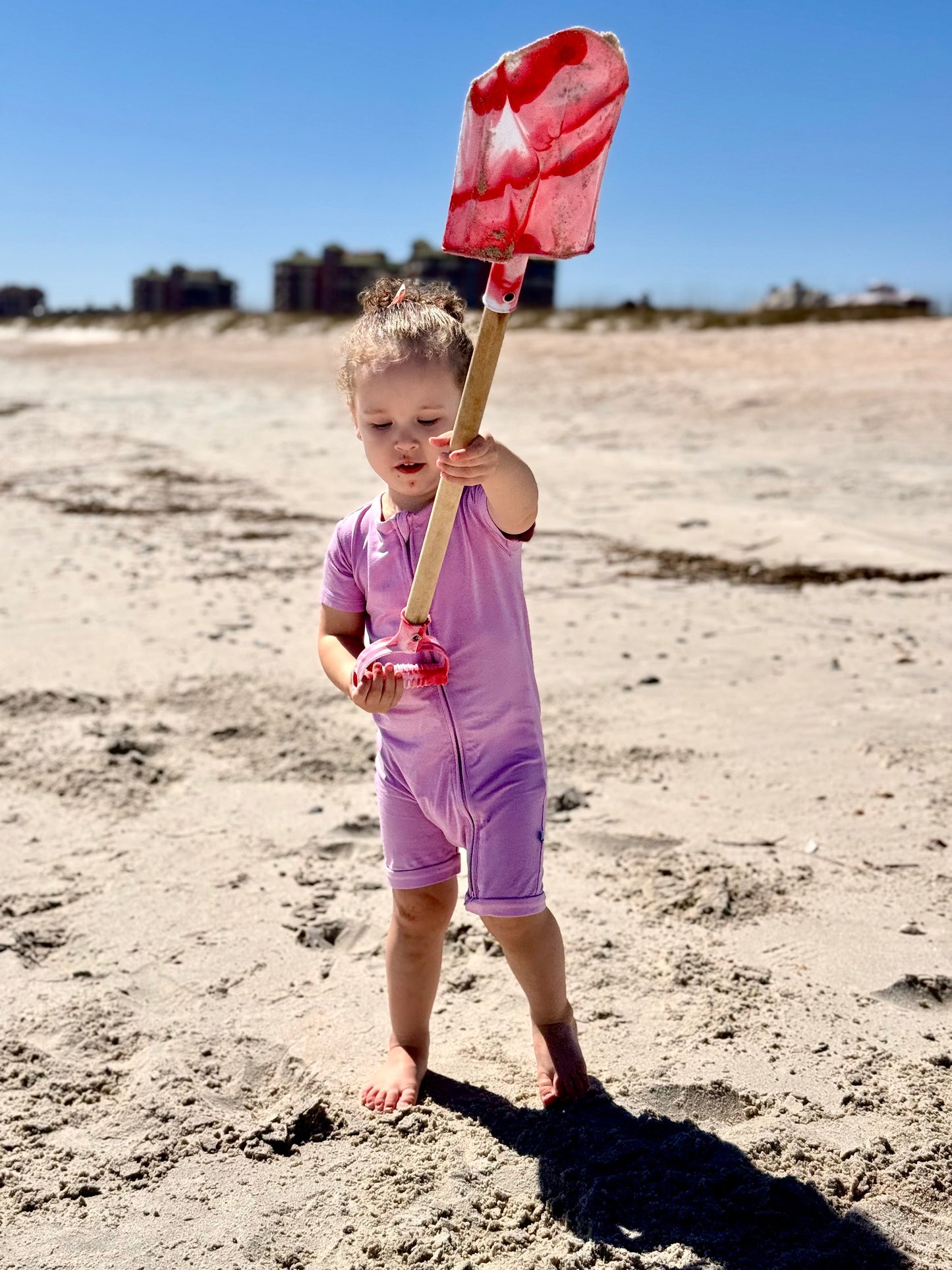 Lavender Haze Shorty Romper