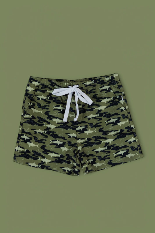 CAMO SHARK BOY'S DREAM SWIM TRUNKS