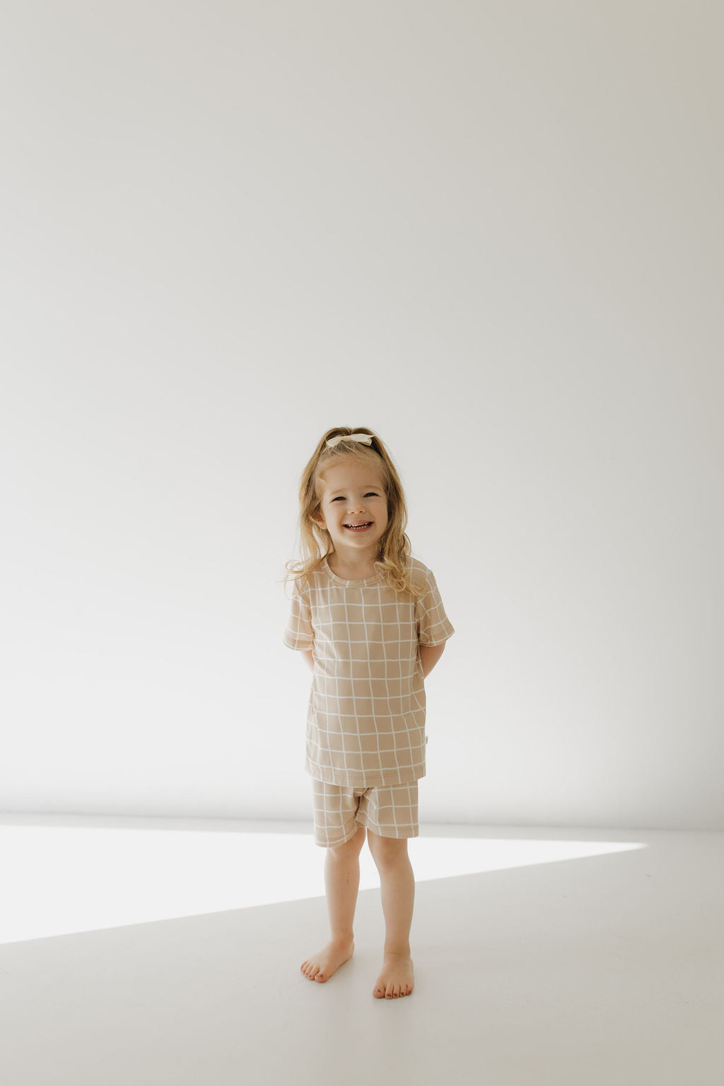Bamboo Short Set | Grid