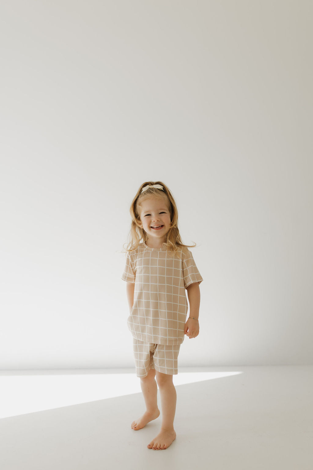 Bamboo Short Set | Grid