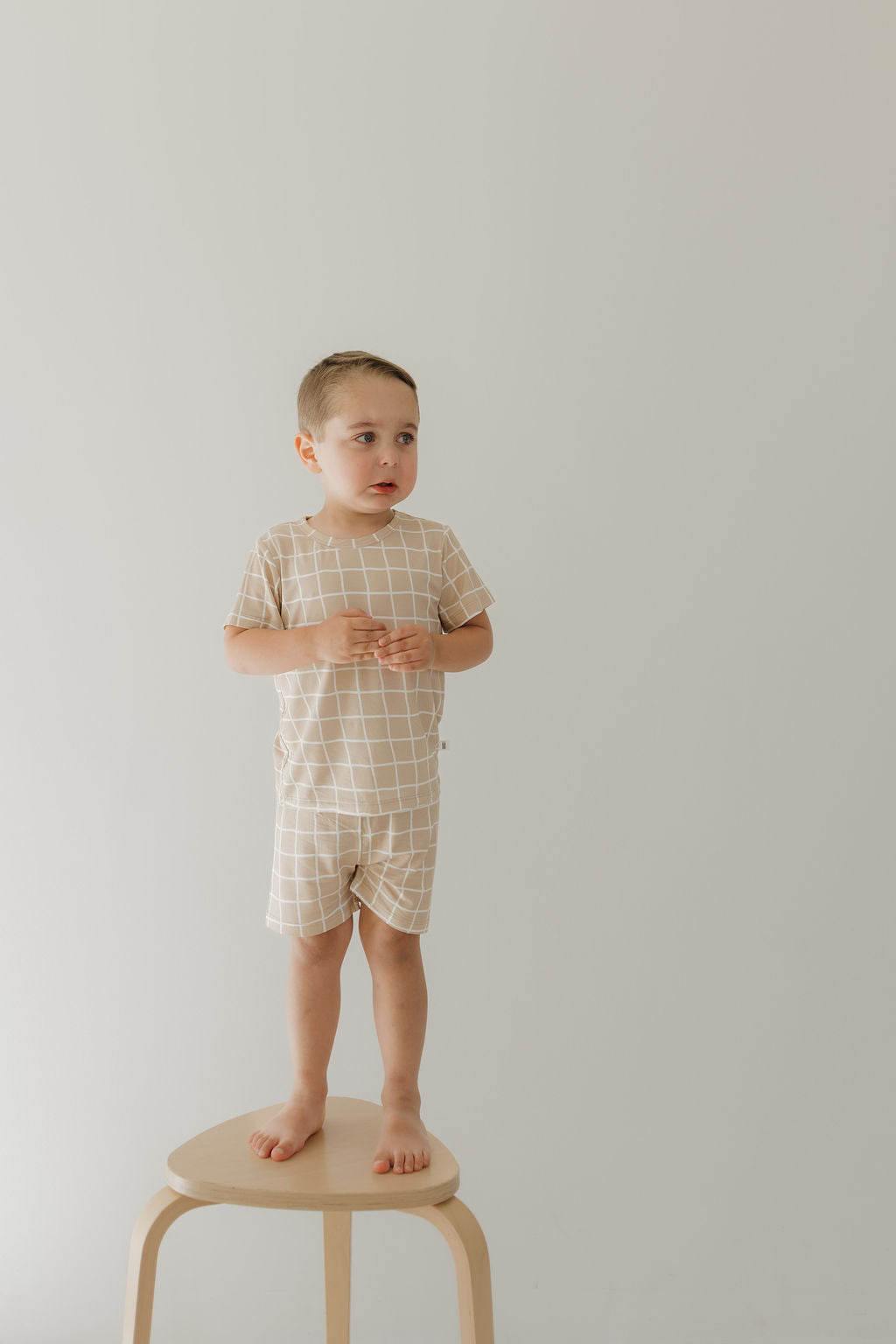 Bamboo Short Set | Grid