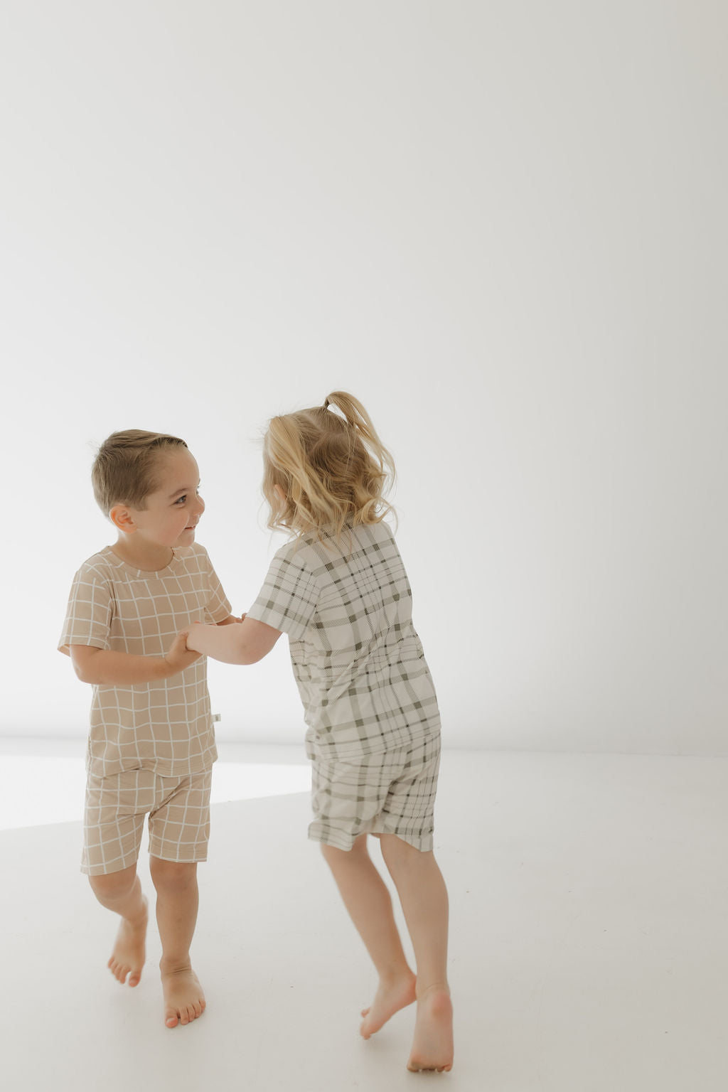 Bamboo Short Set | Grid