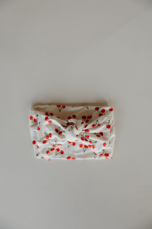 Bamboo Head Wrap | Sweetheart Cherries