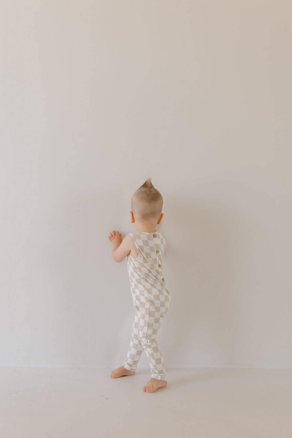 Harem Bamboo Romper | Checkerboard