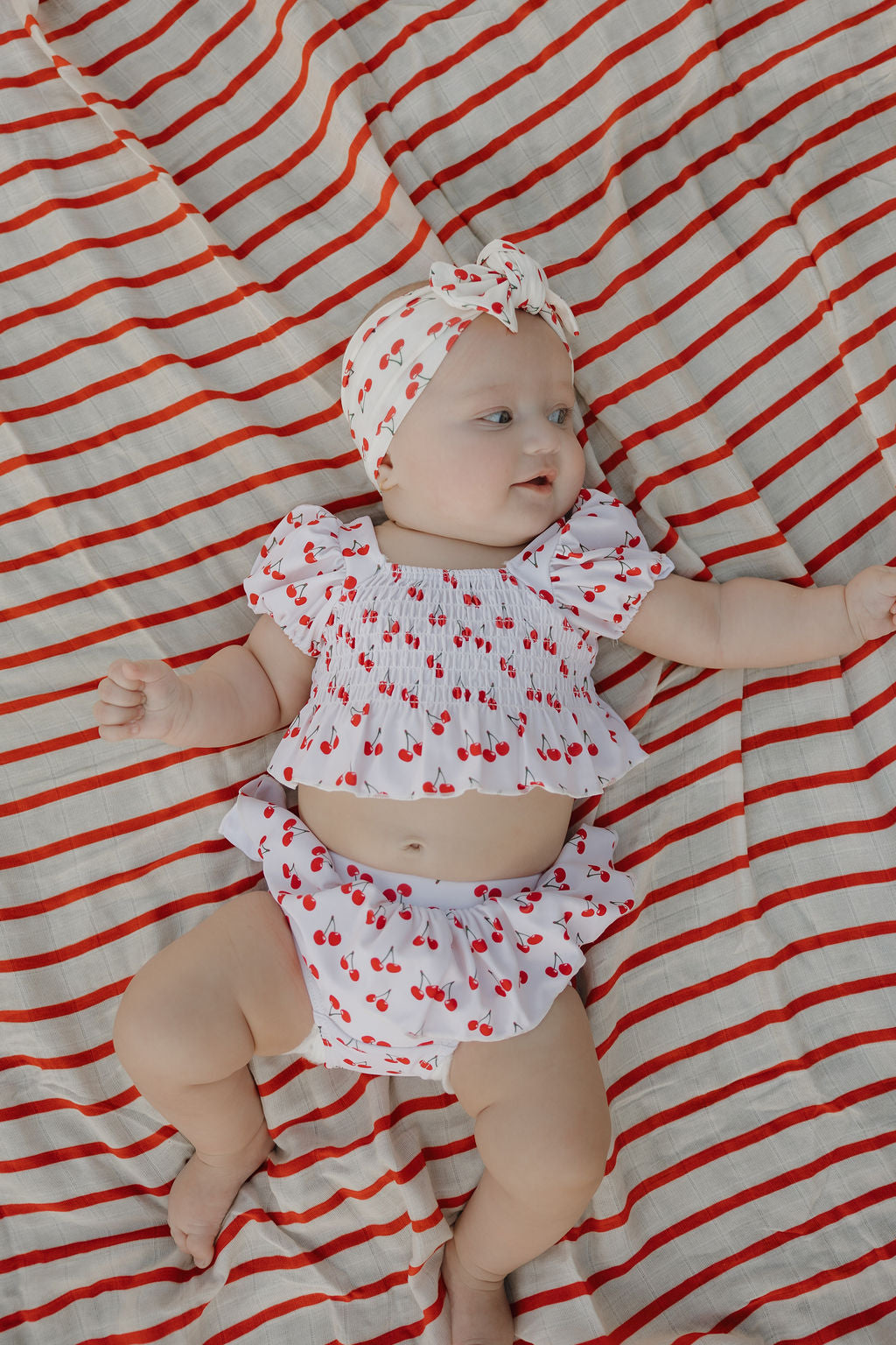 Bamboo Head Wrap | Sweetheart Cherries