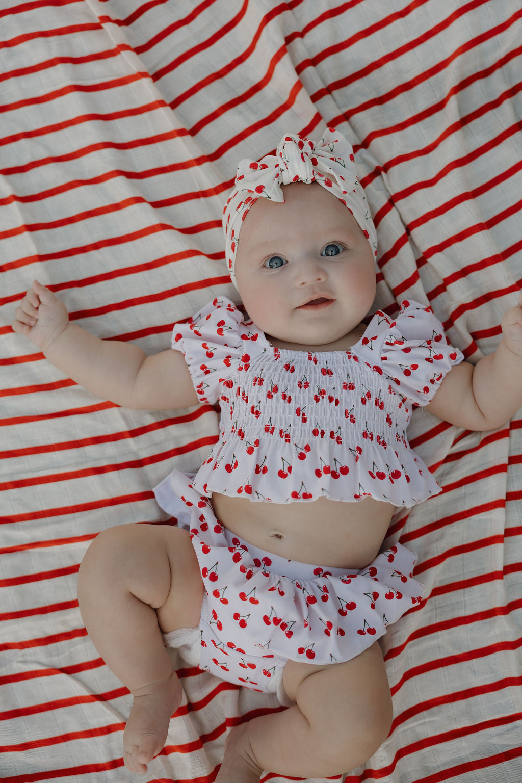 Bamboo Head Wrap | Sweetheart Cherries