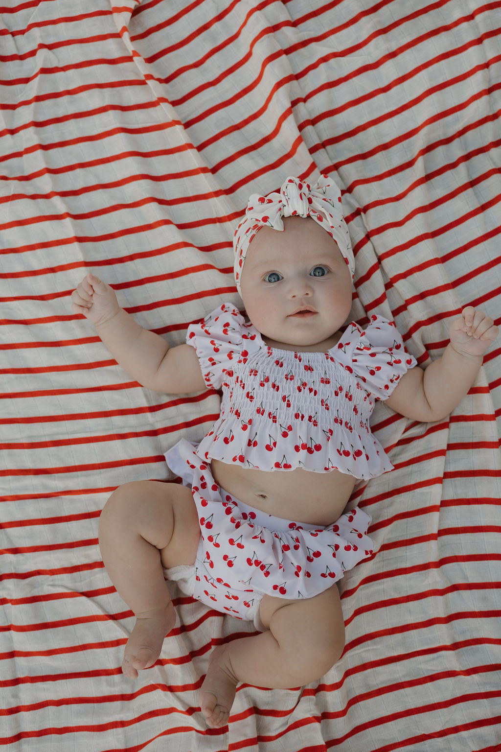 Bamboo Head Wrap | Sweetheart Cherries