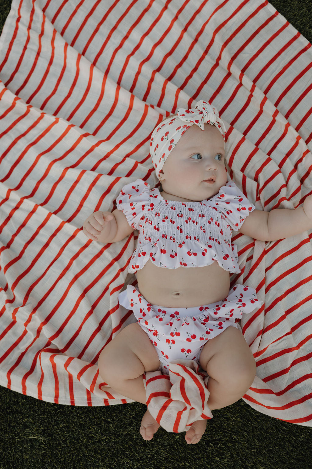 Bamboo Head Wrap | Sweetheart Cherries