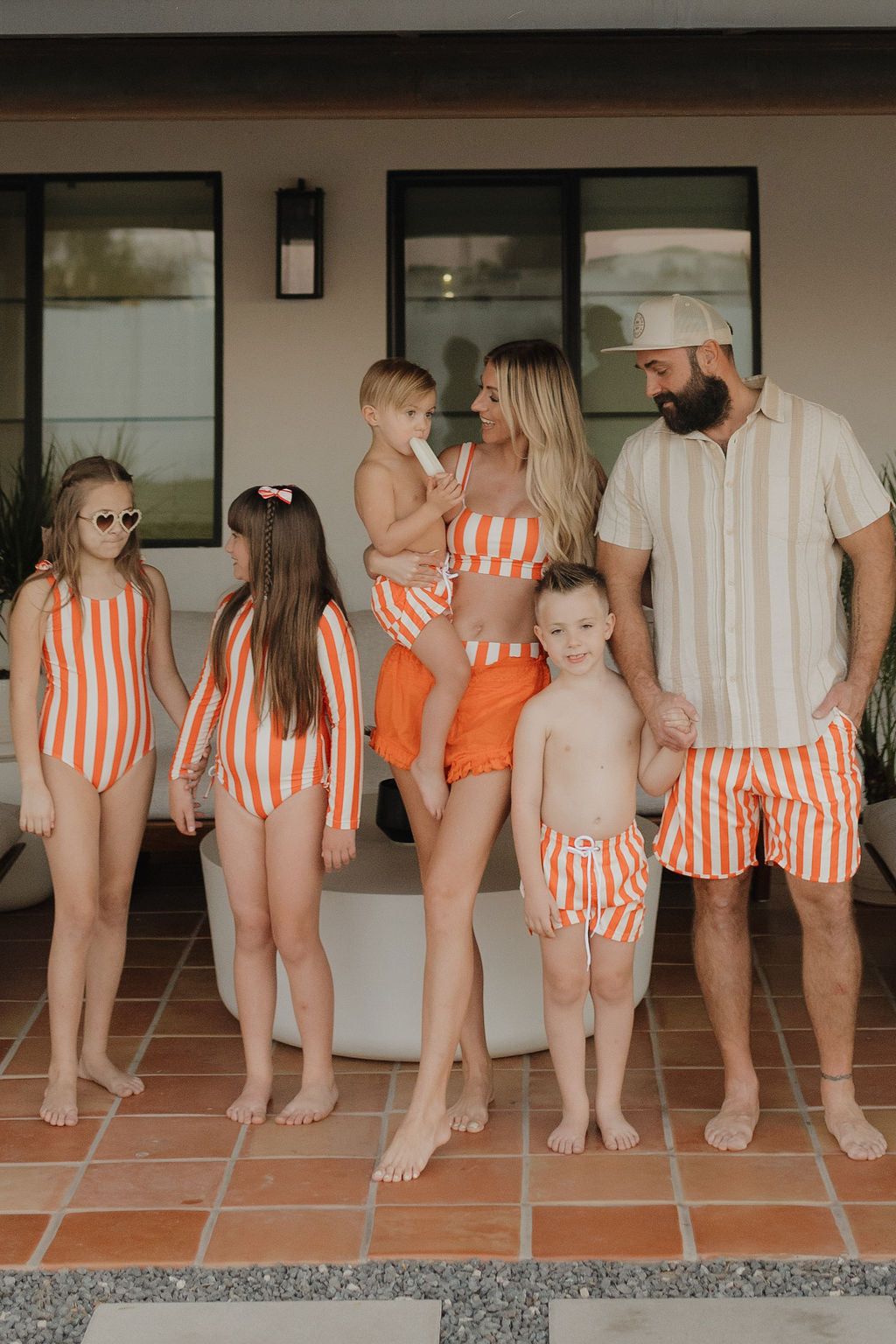 Girls Sleeveless Swimsuit | Poolside