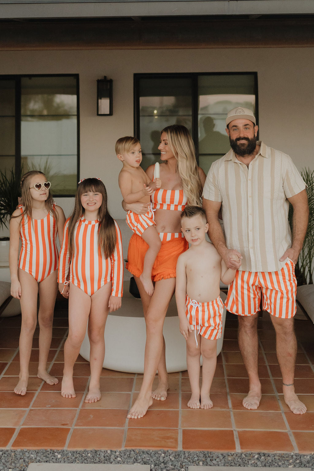 Girls Sleeveless Swimsuit | Poolside