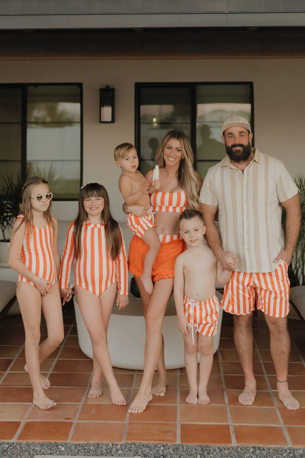 Girls Sleeveless Swimsuit | Poolside