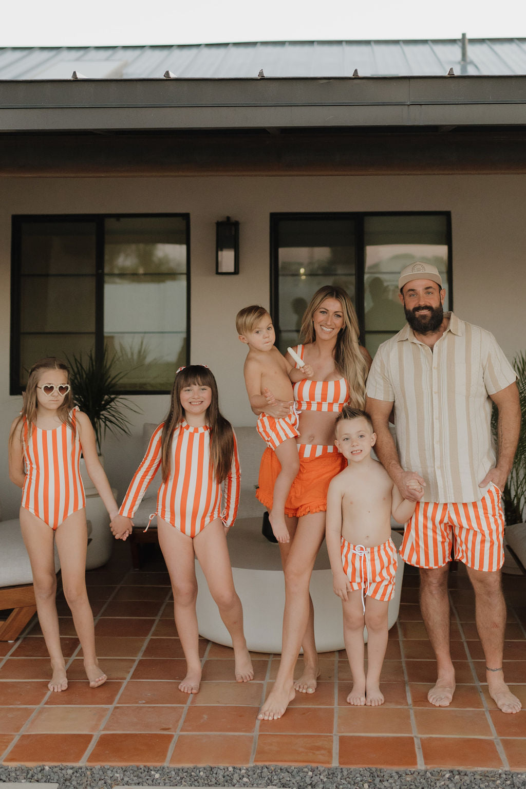 Girls Sleeveless Swimsuit | Poolside