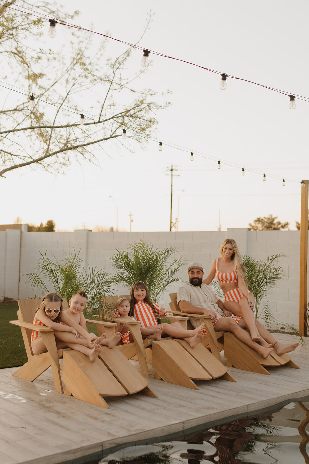 Girls Sleeveless Swimsuit | Poolside