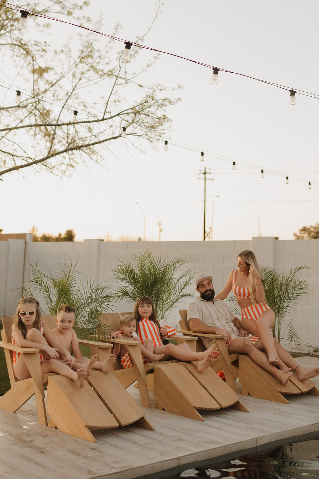 Girls Sleeveless Swimsuit | Poolside