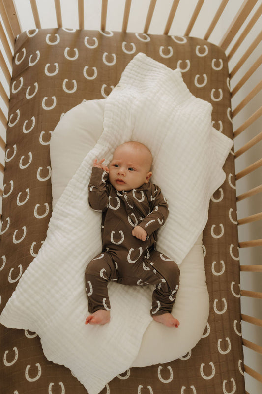Bamboo Zip Pajamas Zipper Romper | Giddy Up