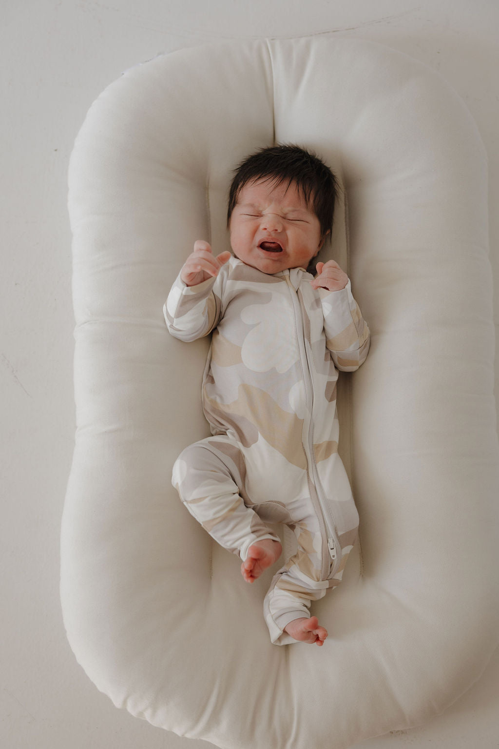 Bamboo Zip Pajamas Zipper Romper | Camo 2.0