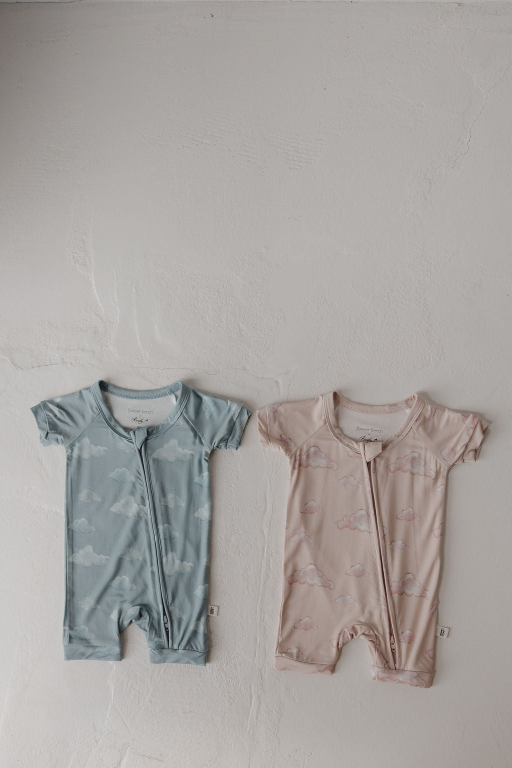 Bamboo Zip Shortie Zipper Romper | Duke