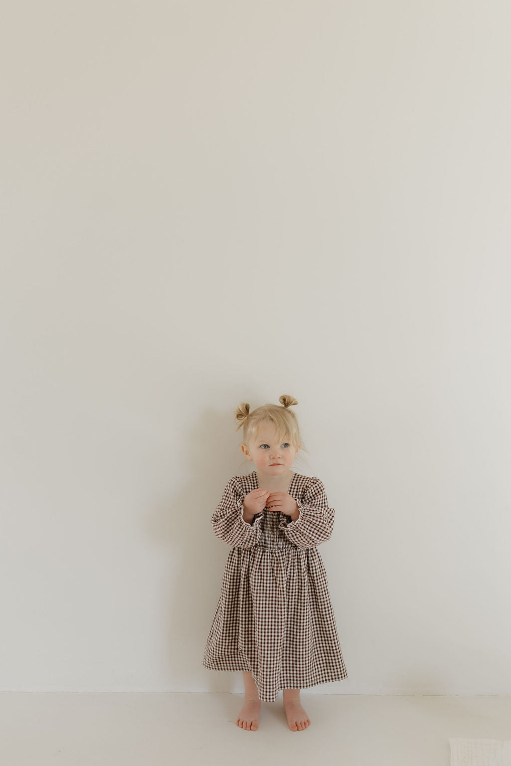 Child Long Sleeve Dress | Chocolate Chai