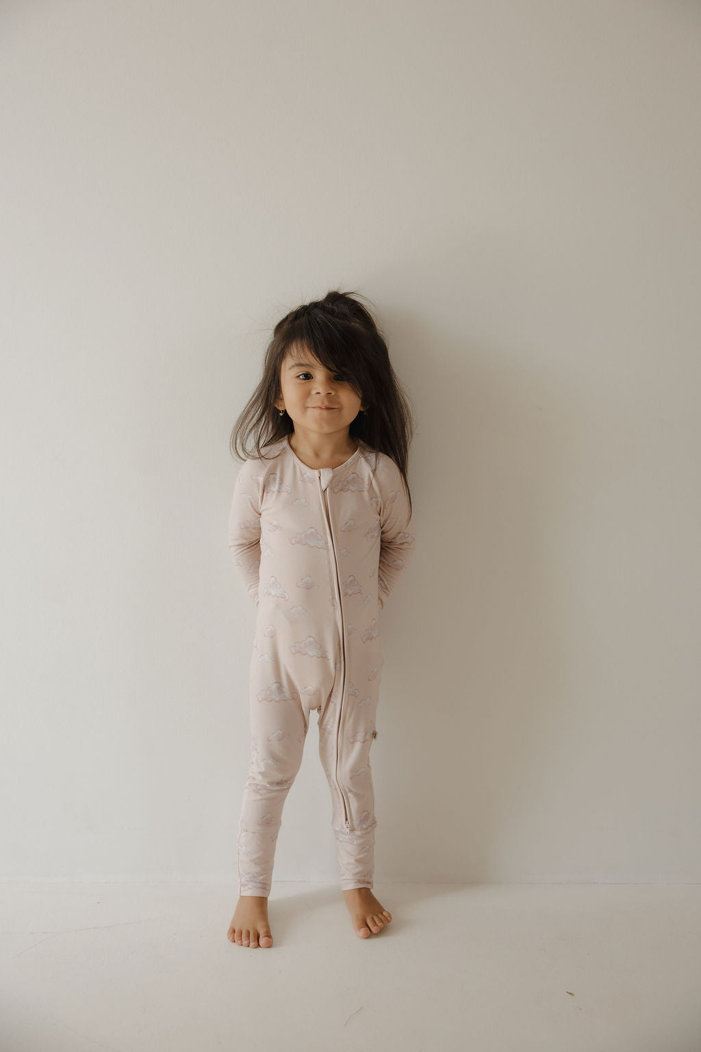 Bamboo Zip Pajamas Zipper Romper | Ruby