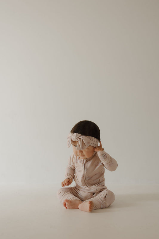 Bamboo Zip Pajamas Zipper Romper | Ruby