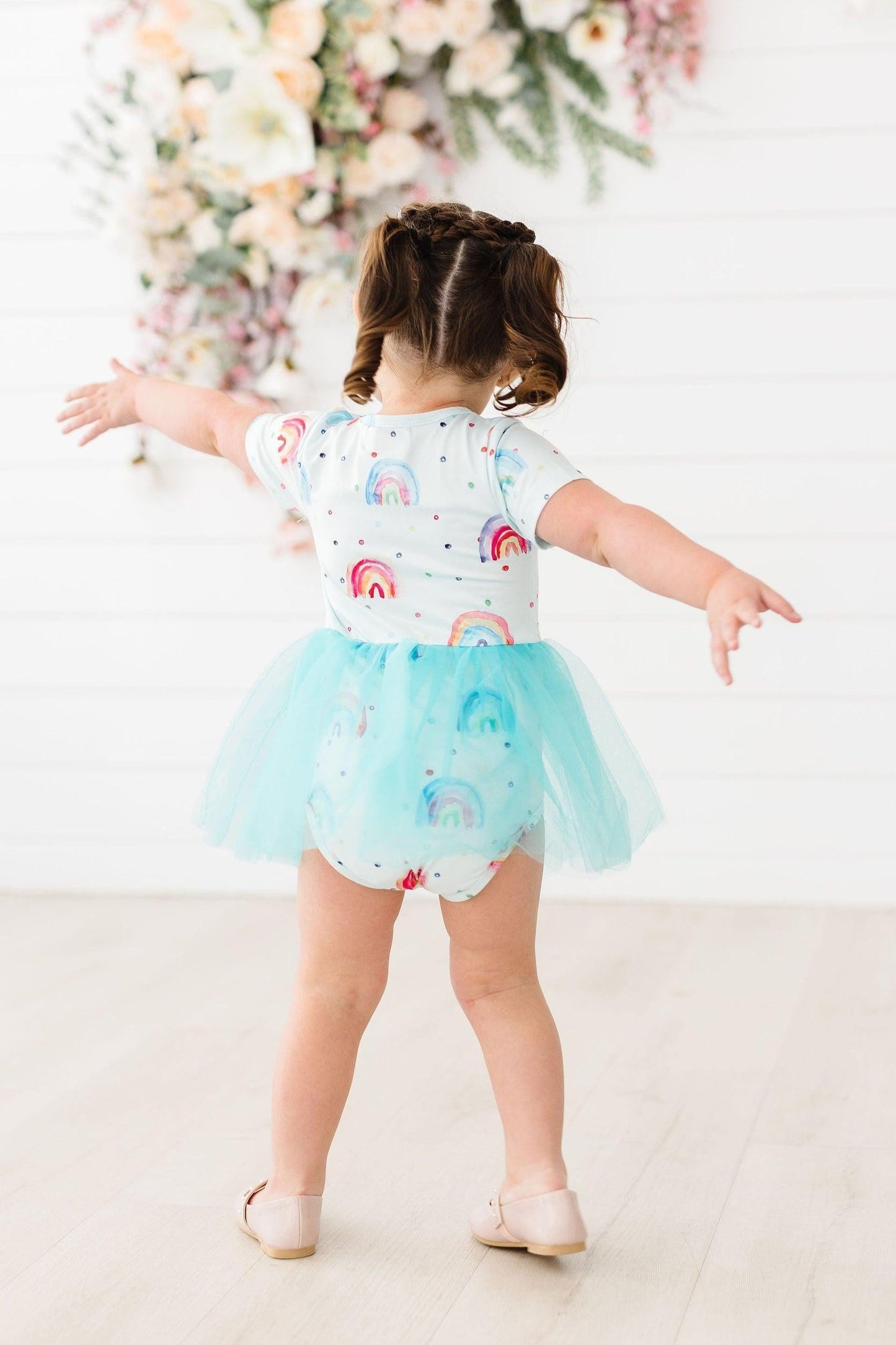 Rainbow Grooves Tutu Bodysuit Romper