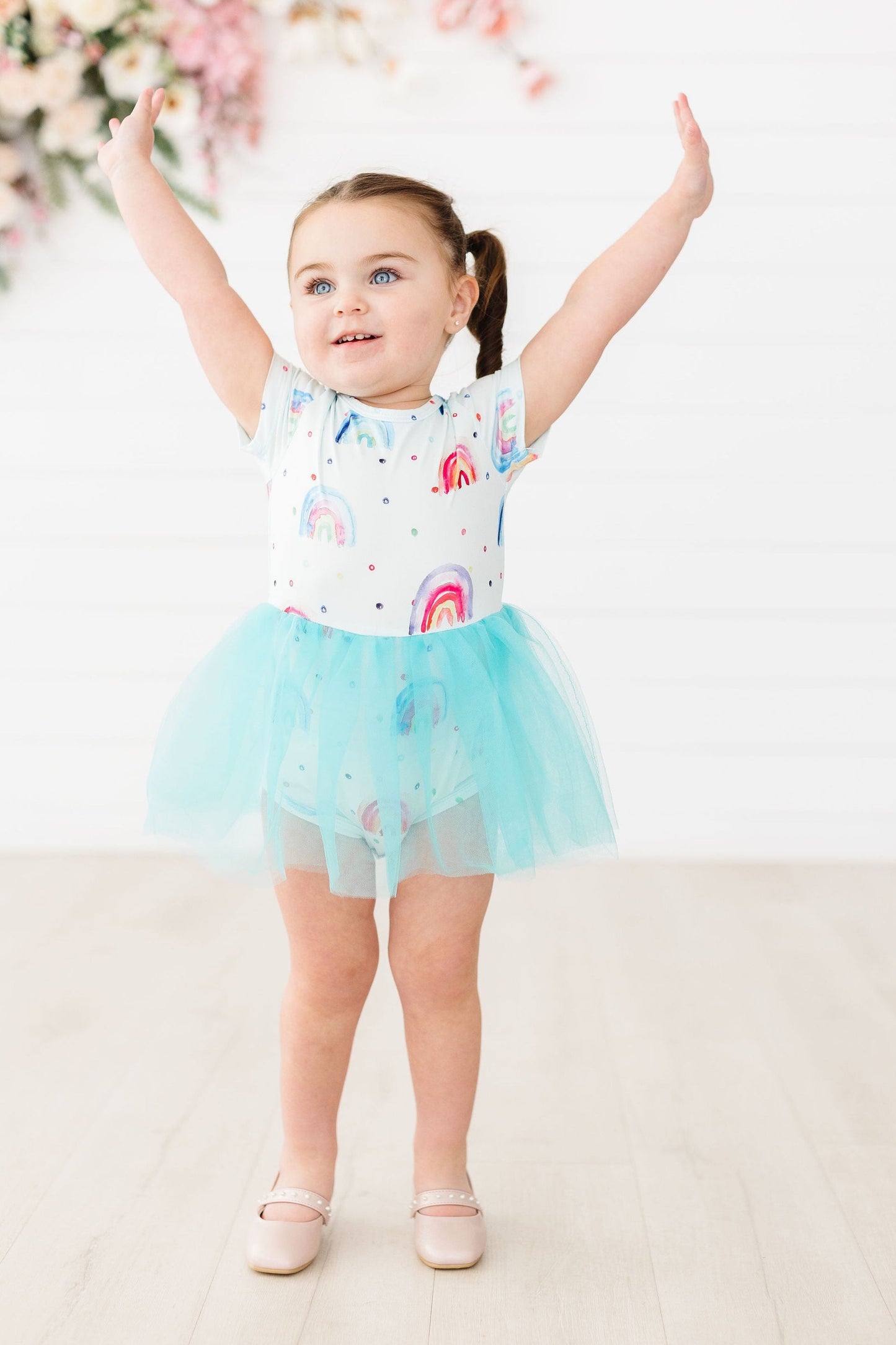Rainbow Grooves Tutu Bodysuit Romper