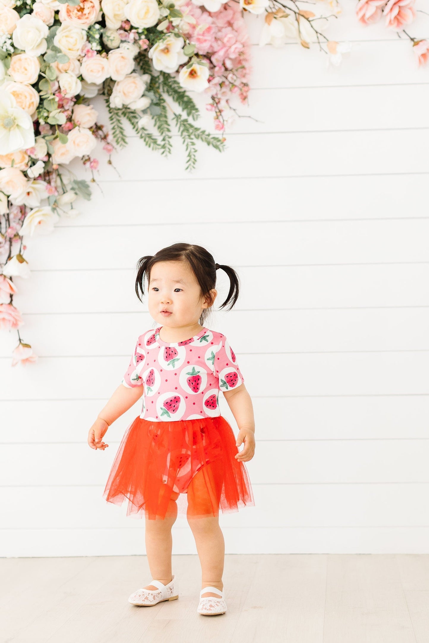 Strawberry Fields Tutu Bodysuit Romper