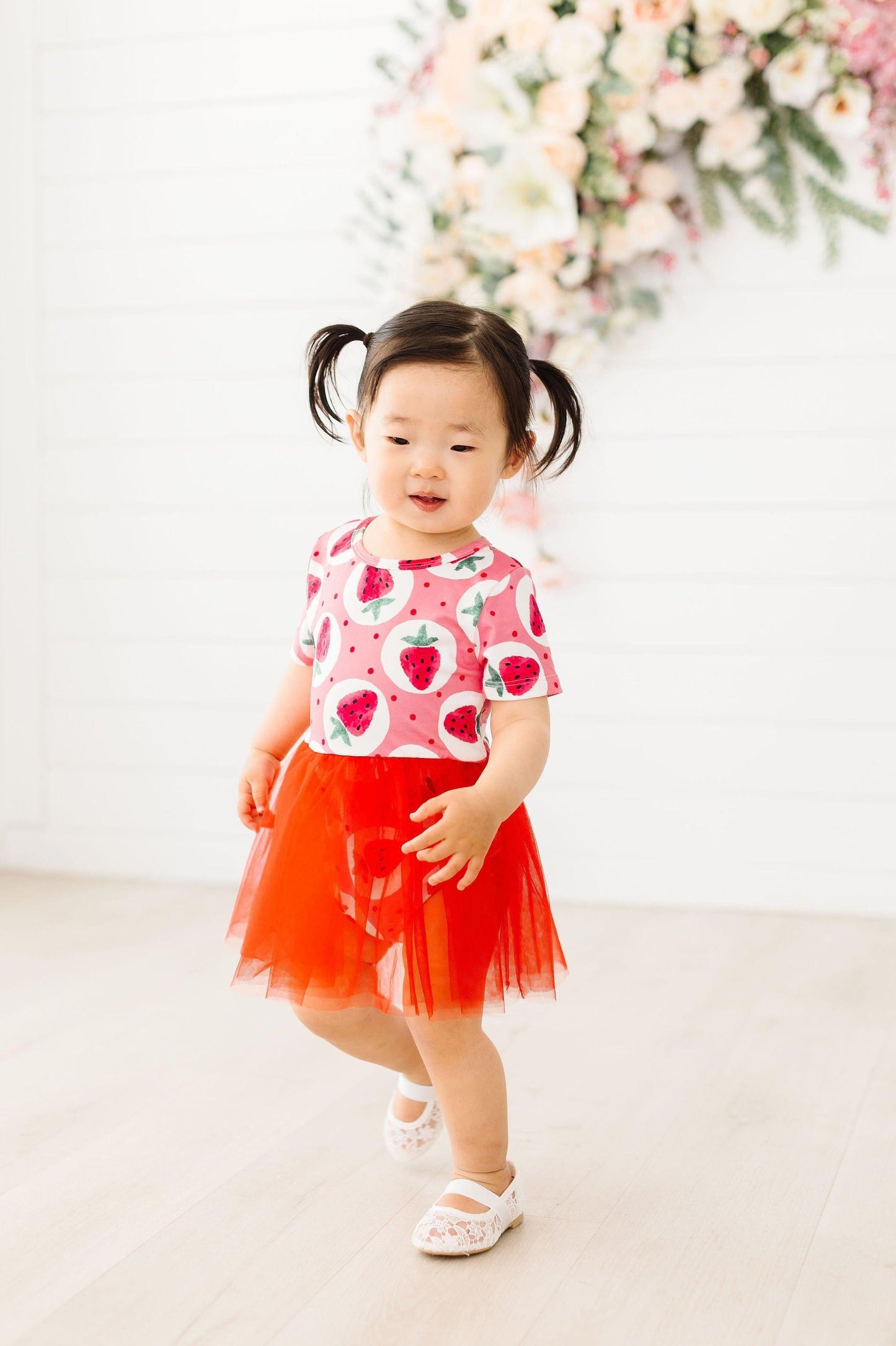 Strawberry Fields Tutu Bodysuit Romper
