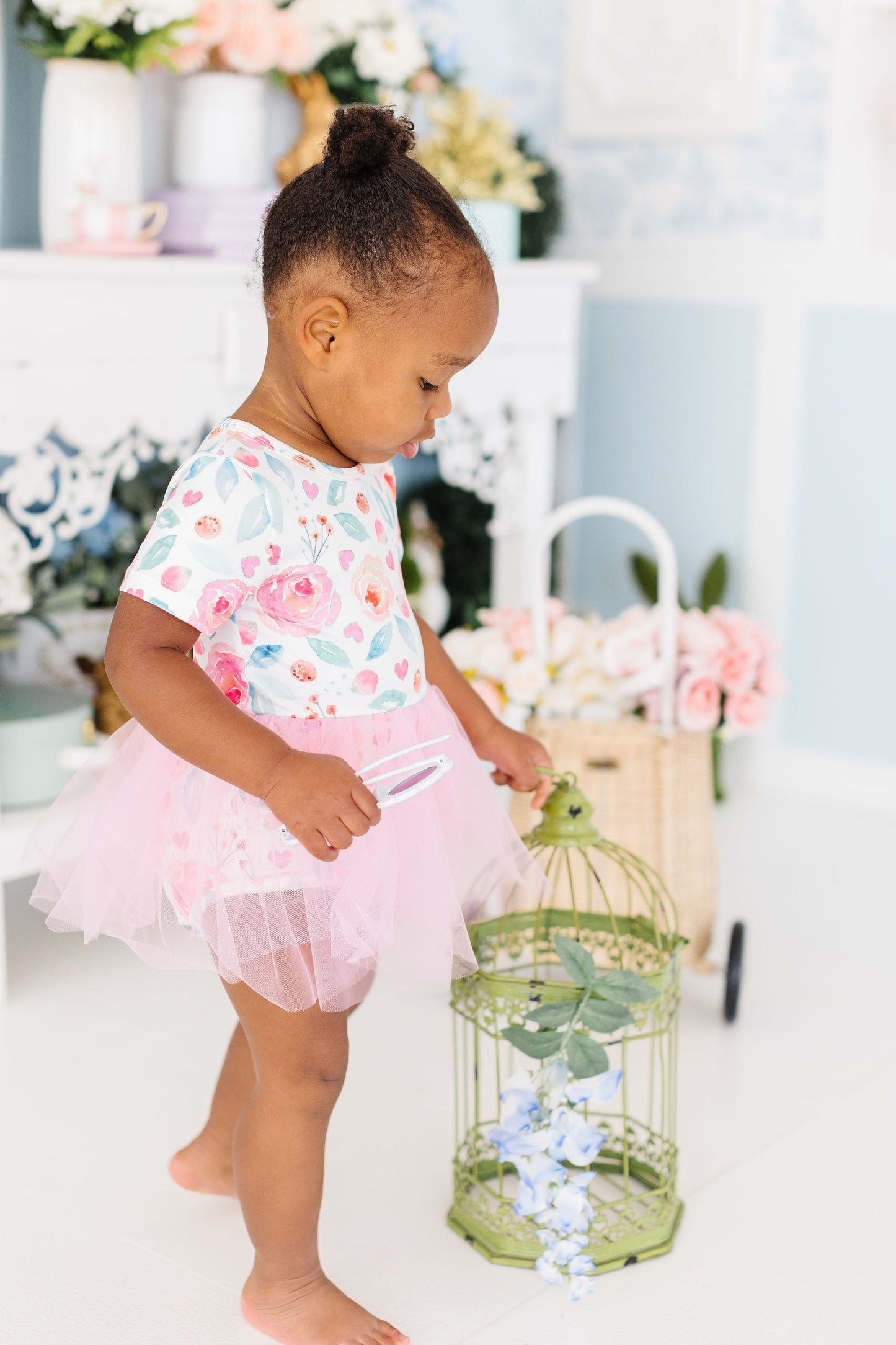 Rosettes Tutu Bodysuit Romper