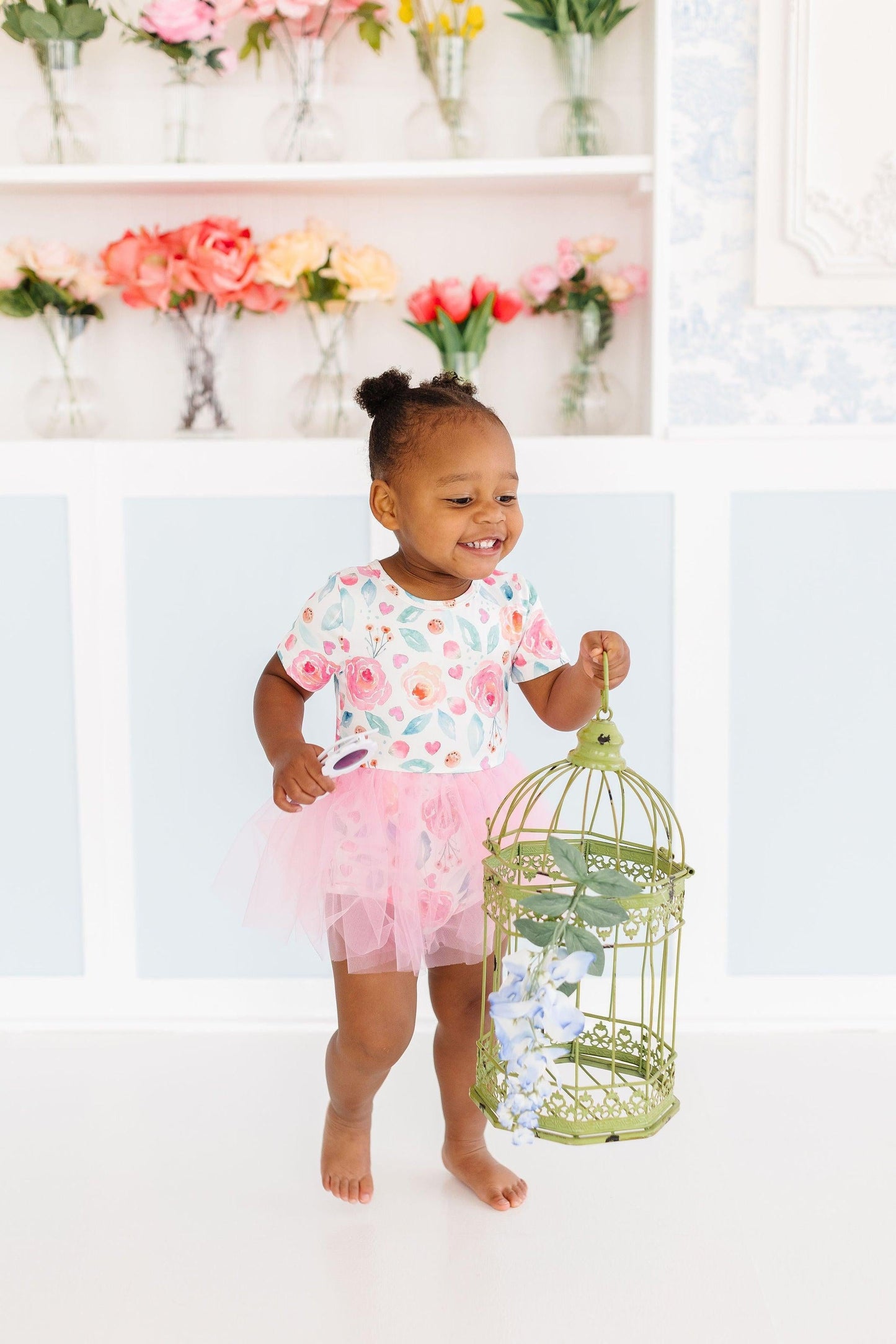 Rosettes Tutu Bodysuit Romper
