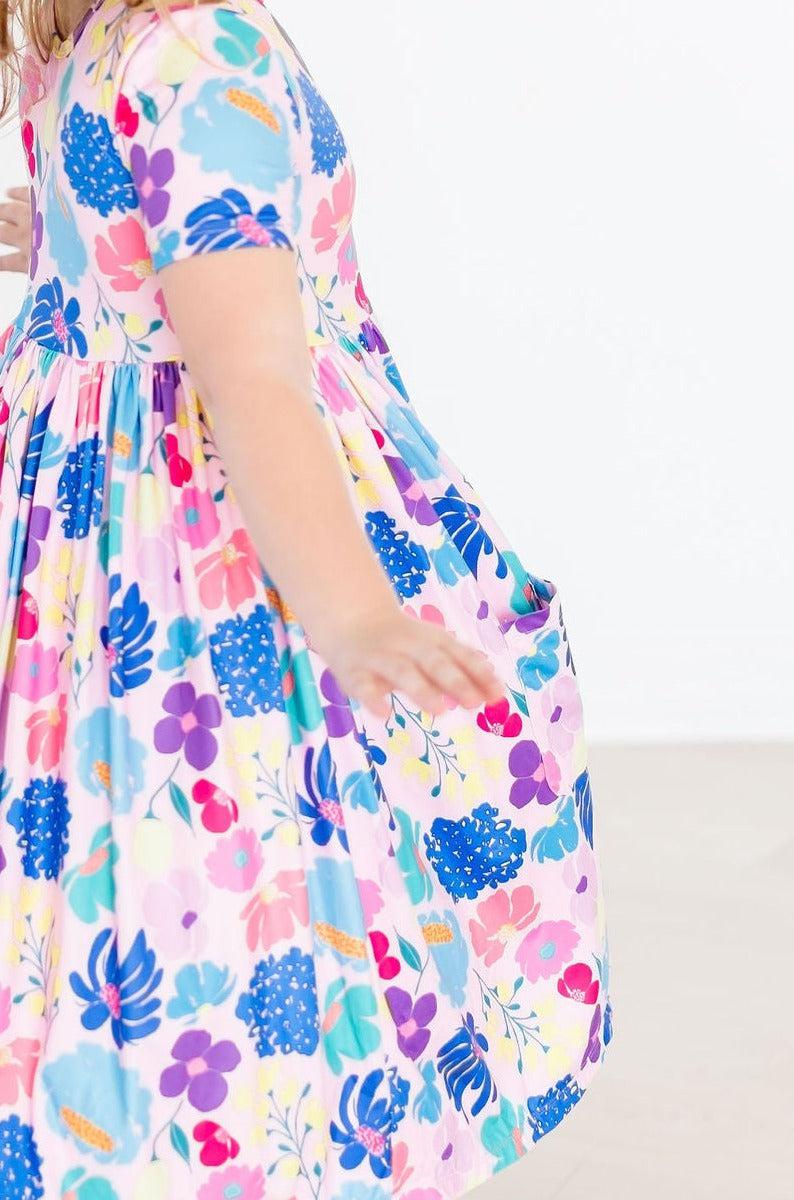 Dahlia Dreams S/S Pocket Floral Twirl Dress
