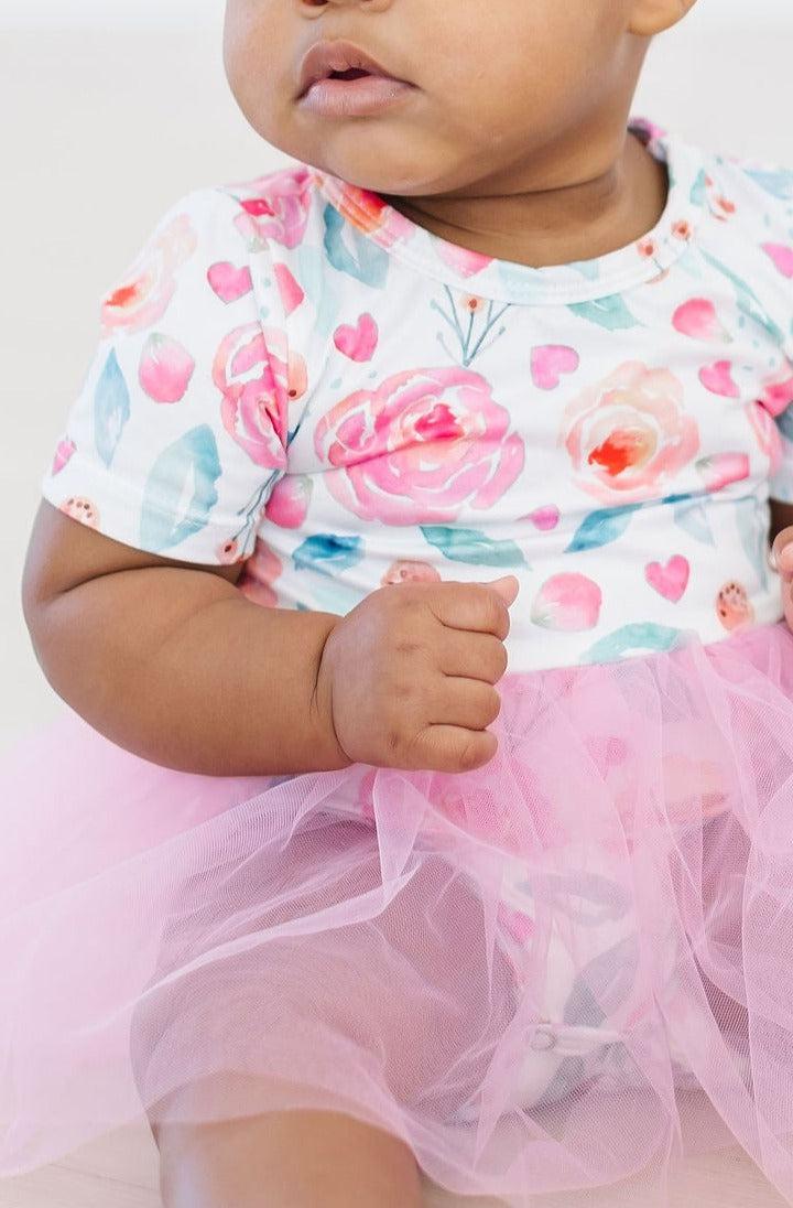 Rosettes Tutu Bodysuit Romper