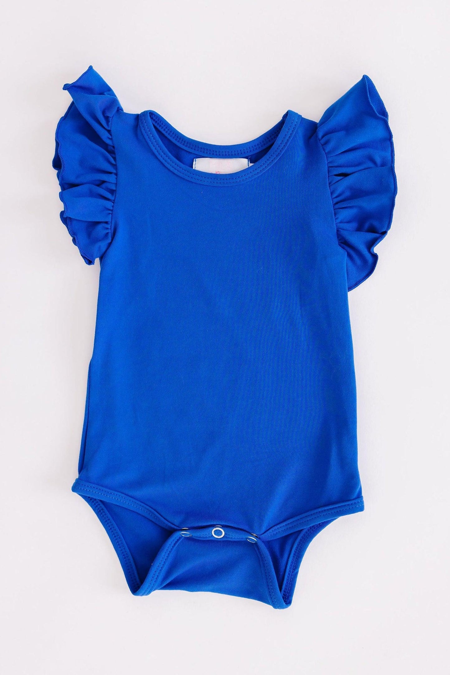 Royal Blue S/S Flutter Bodysuit Romper
