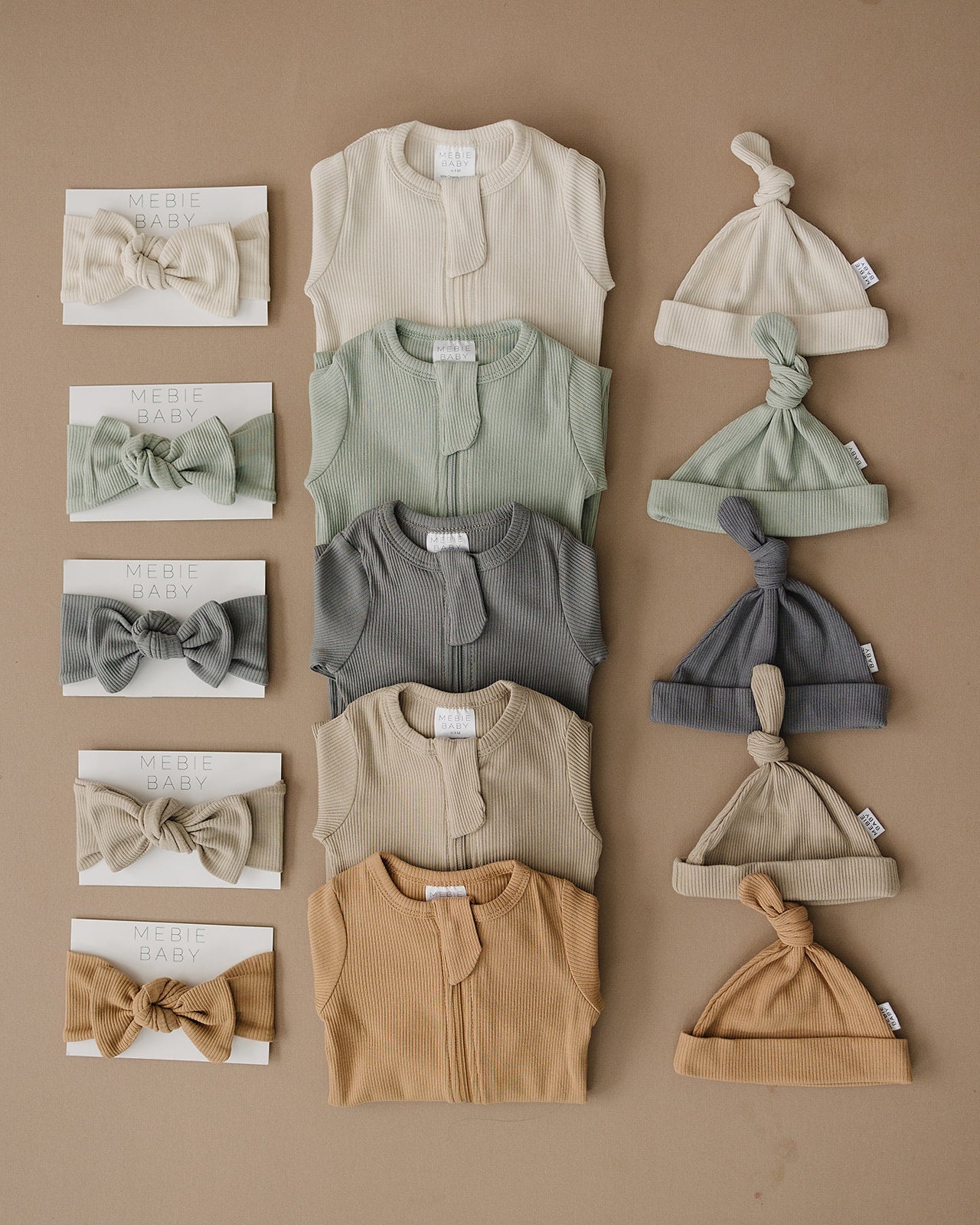 Oatmeal Organic Cotton Ribbed Snap Romper