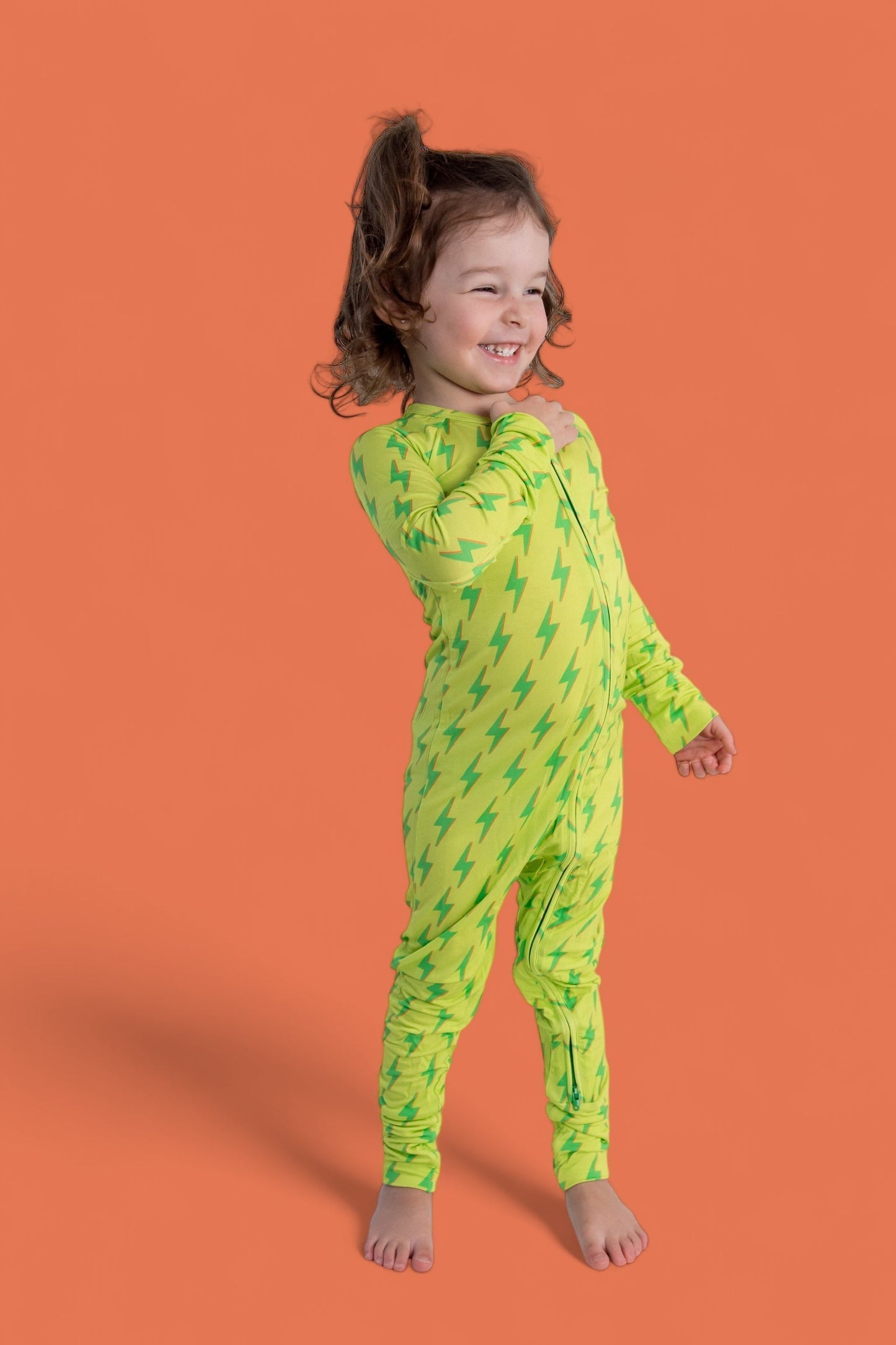BRIGHT BOLTS DREAM ZIPPER ROMPER
