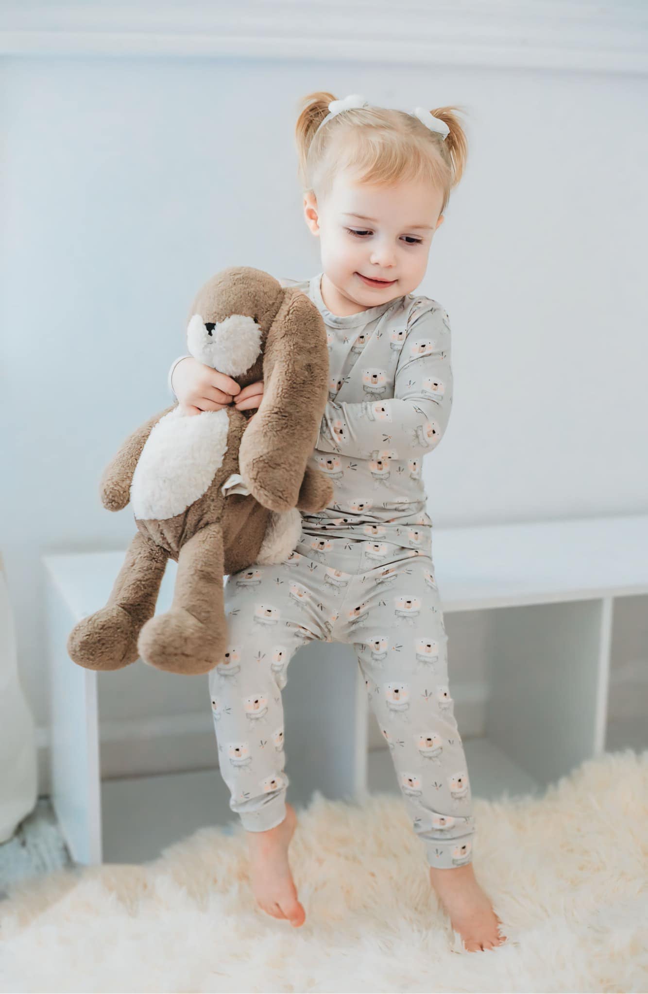 Beary Sleepy 2pc Bamboo Pajamas Set