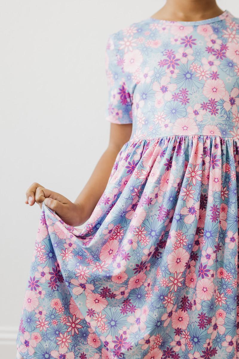 Love Blooms Floral S/S Twirl Dress