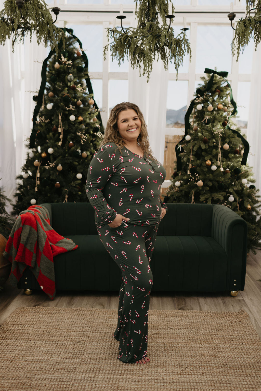 Women's Bamboo Pajamas | Candy Cane Lane 2024