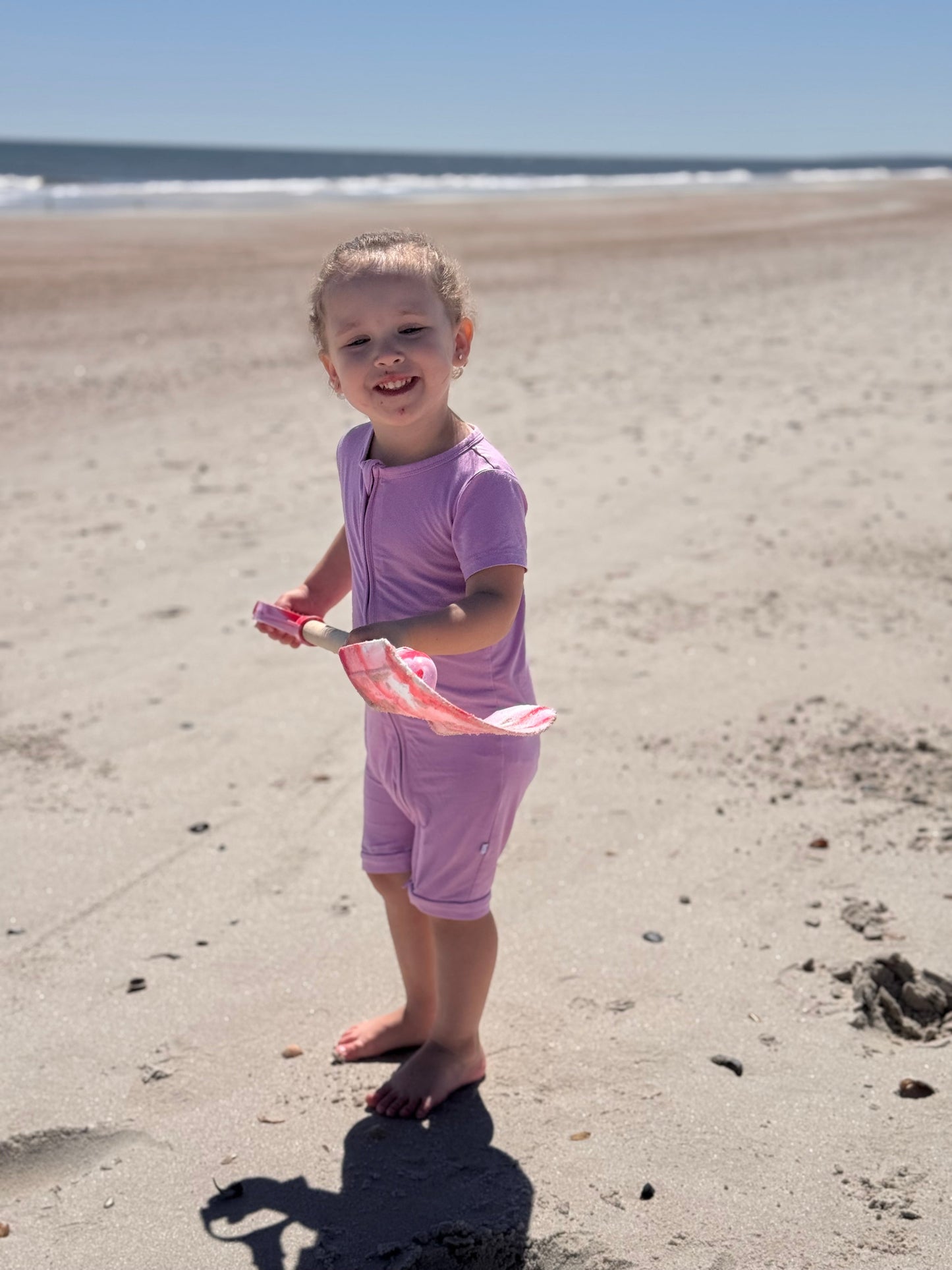 Lavender Haze Shorty Romper