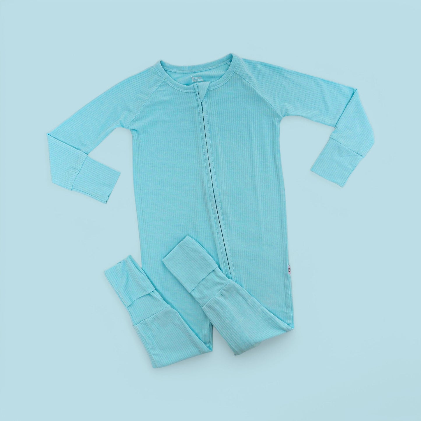 CAPRI BLUE RIB DREAM ZIPPER ROMPER