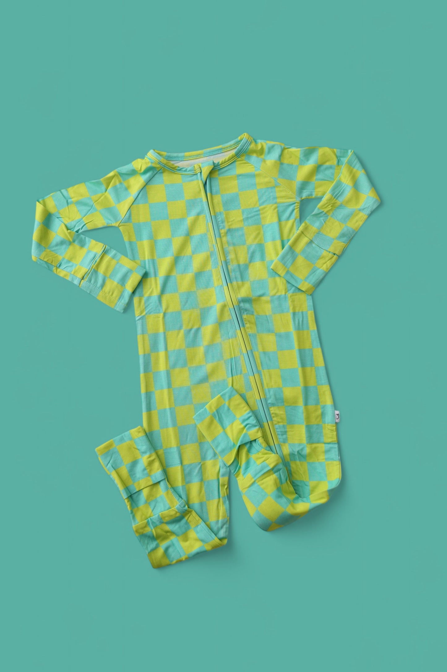 BE BOLD CHECKERS DREAM ZIPPER ROMPER