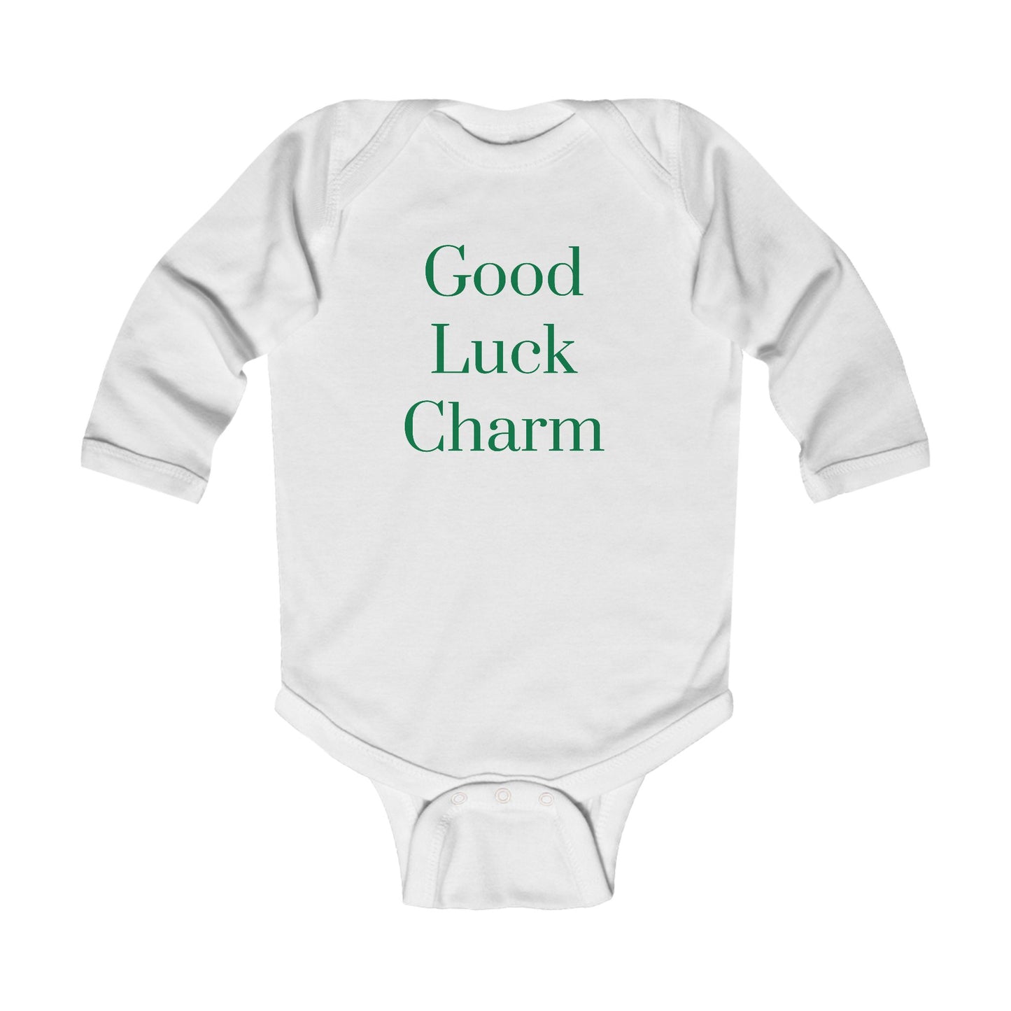 Good Luck Charm Infant Long Sleeve Bodysuit - St. Patrick's Day Baby Outfit