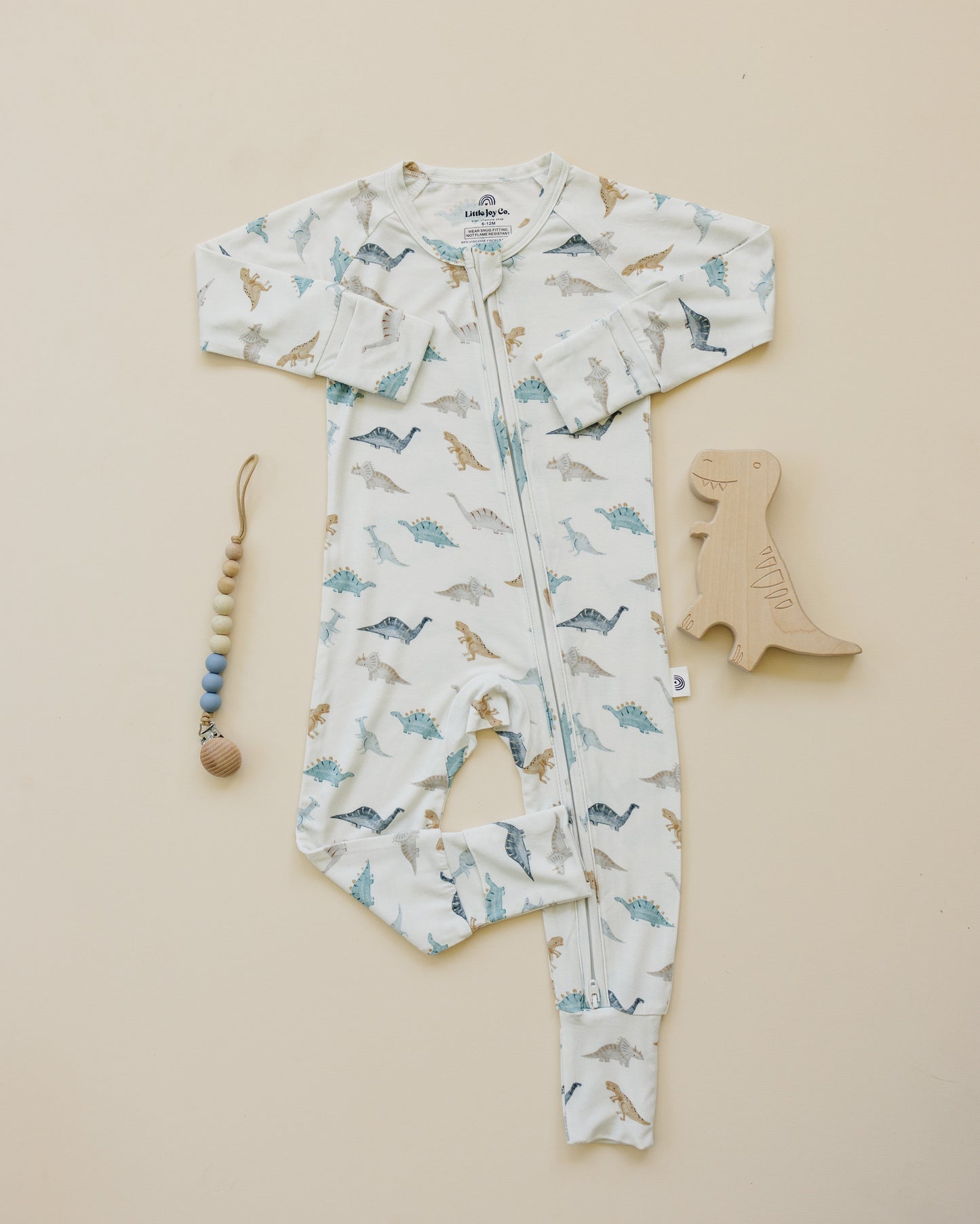 Snugglesaurus Bamboo Zippy Pajamas *9-12 months left