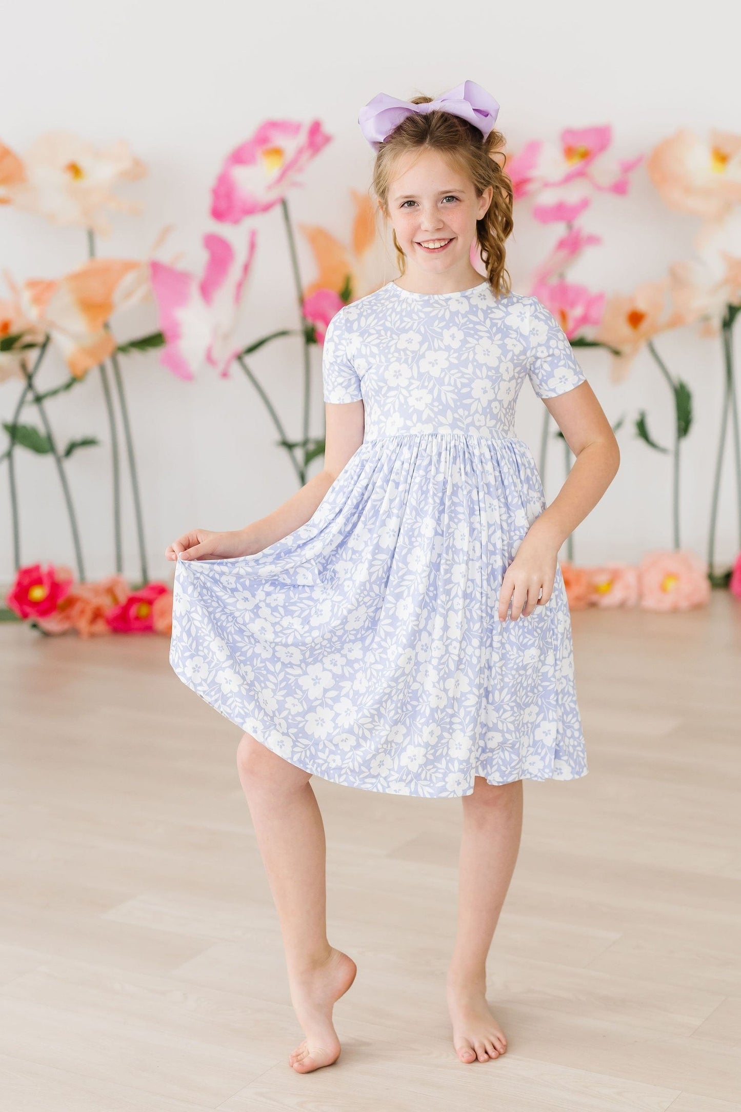 Blossom Bliss Floral S/S Pocket Twirl Dress