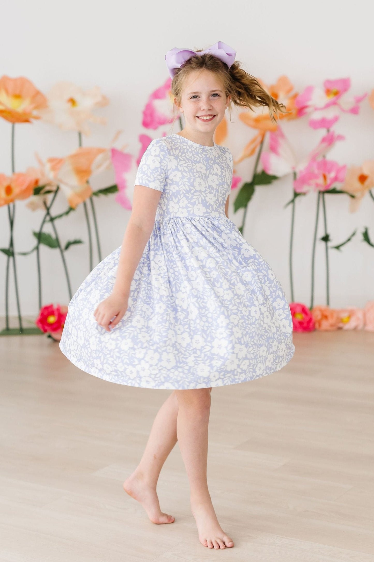 Blossom Bliss Floral S/S Pocket Twirl Dress