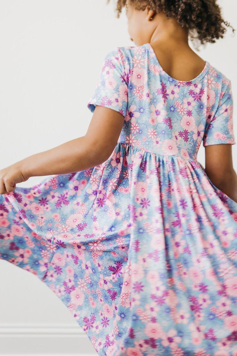 Love Blooms Floral S/S Twirl Dress